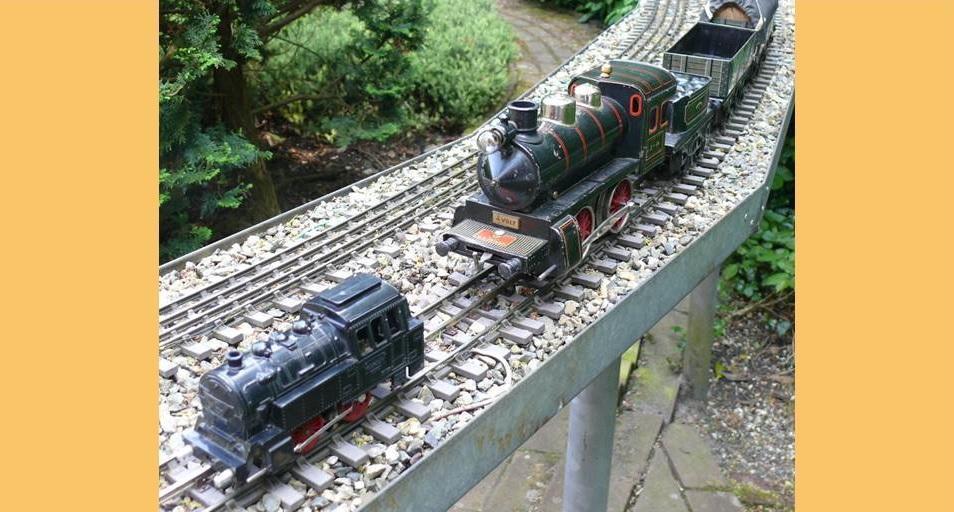 There are Trains at the bottom of his Garden