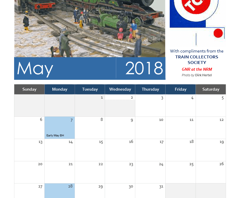 TCS Calendar May 2018