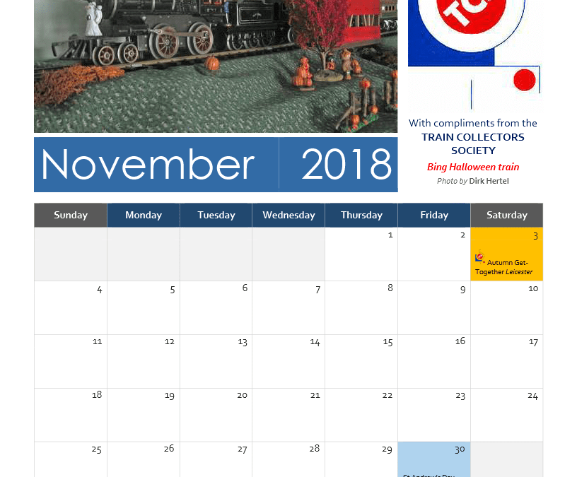 TCS Calendar November 2018