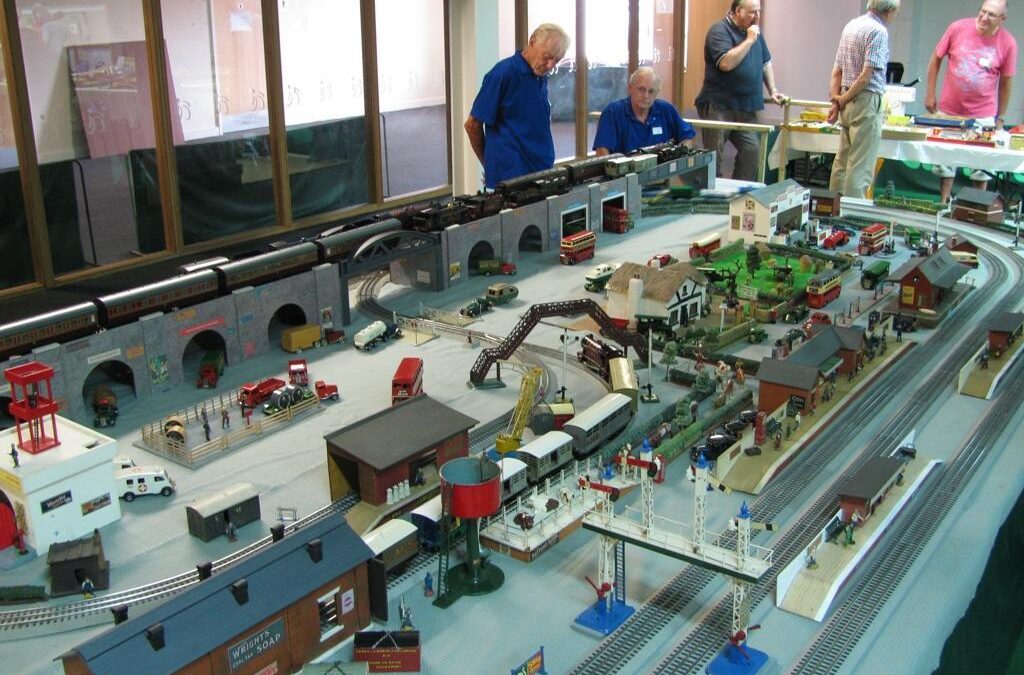 Dave Peasant and Brother with their 0 gauge tin plate