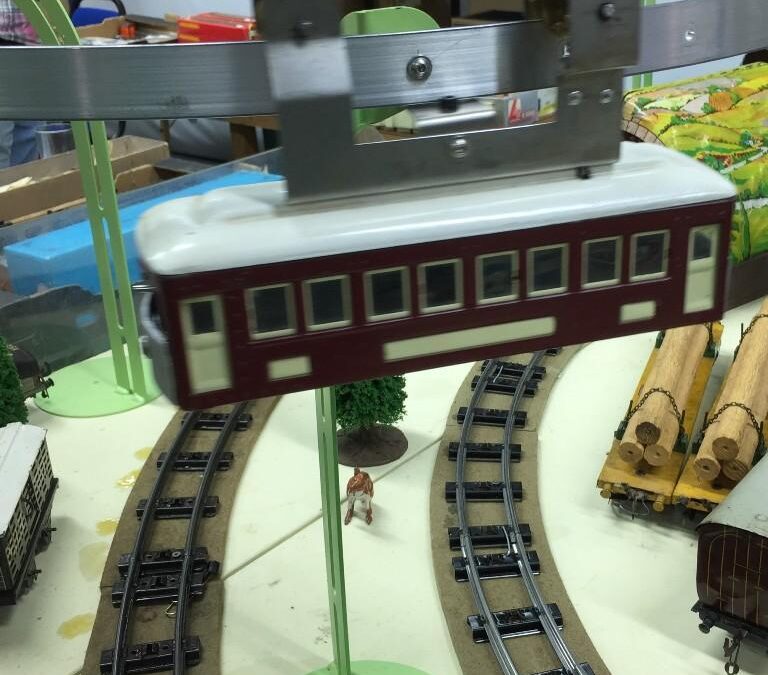 Live Steam Monorail on layout